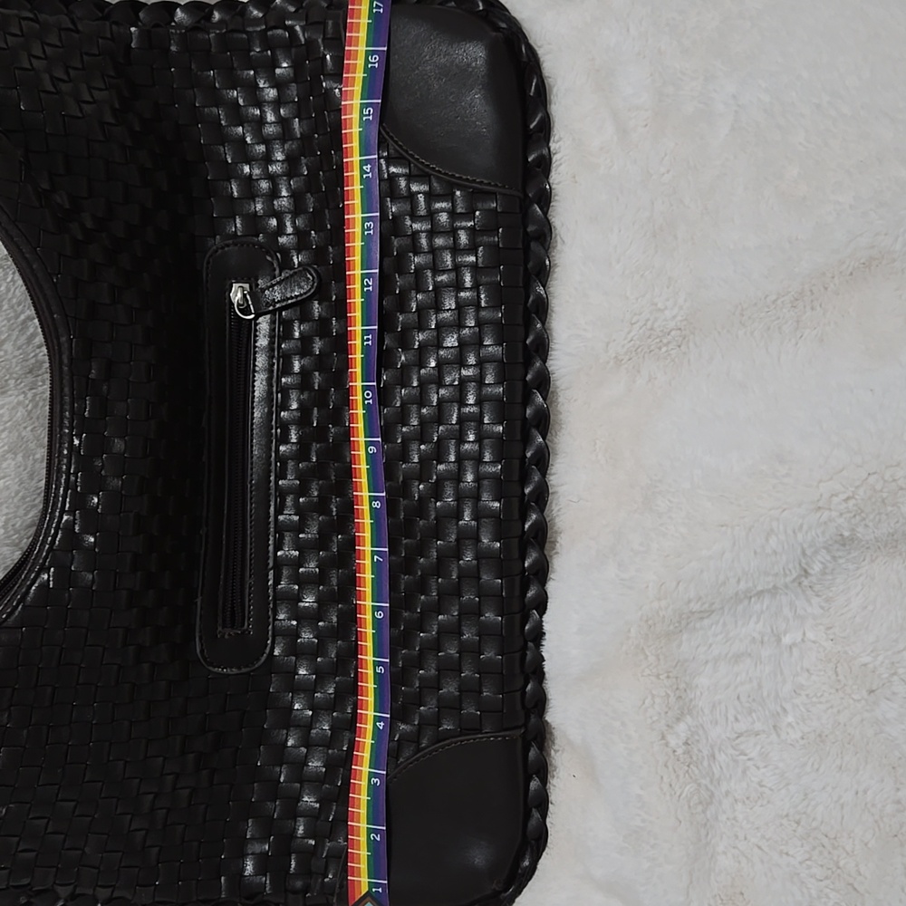 Black Woven Hobo Bag - Picture 8 of 8